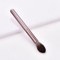HKM-887059 12-Piece Makeup Brush Set with Nylon Bristles and Long Wooden Handles