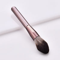 HKM-887059 12-Piece Makeup Brush Set with Nylon Bristles and Long Wooden Handles