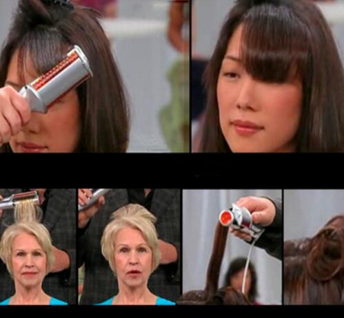 KTX-682963 2-Way Rotating Curling Iron with Adjustable Temperature Control and Safety Auto Shut-off