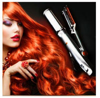 HKM-682963 2-Way Rotating Curling Iron with Adjustable Temperature Control and Safety Auto Shut-off