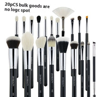 HKM-885907 30-Piece Wooden Handle Animal Hair Makeup Brush Set for Professional Makeup Application