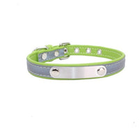 HKM-825299 Stainless Steel Iron Lettering Anti-Lost Dog Collar with Comfortable Microfiber Chain