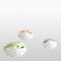 HKM-855251 Dog Bite-Resistant Vocal Toy in Green, Grey, and Yellow - Durable Plastic Design