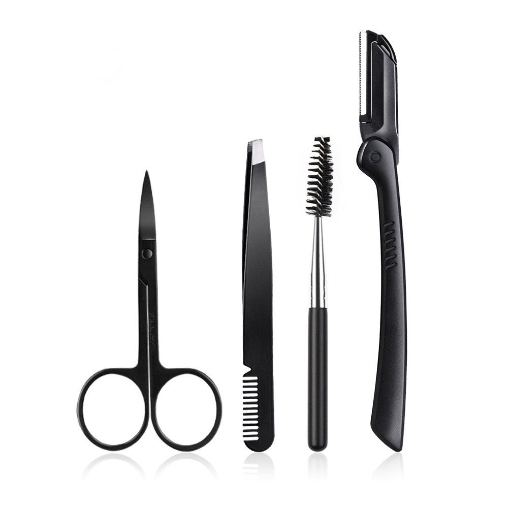 HKM-042259 Eyebrow Trimming Tool Set - 11-Piece, 8-Piece, 6-Piece, or 4-Piece Options for All Skin Types