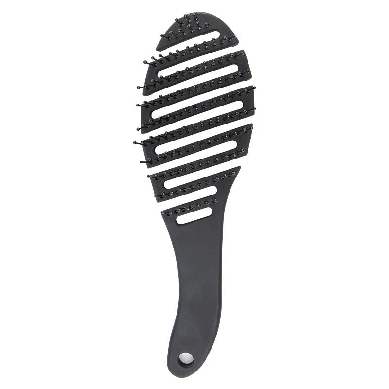 HKM-517907 Curved Black Comb with Eight Claws for Versatile Styling