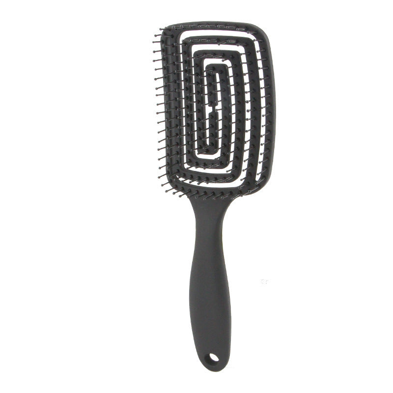 HKM-517907 Curved Black Comb with Eight Claws for Versatile Styling