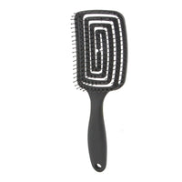 HKM-517907 Curved Black Comb with Eight Claws for Versatile Styling