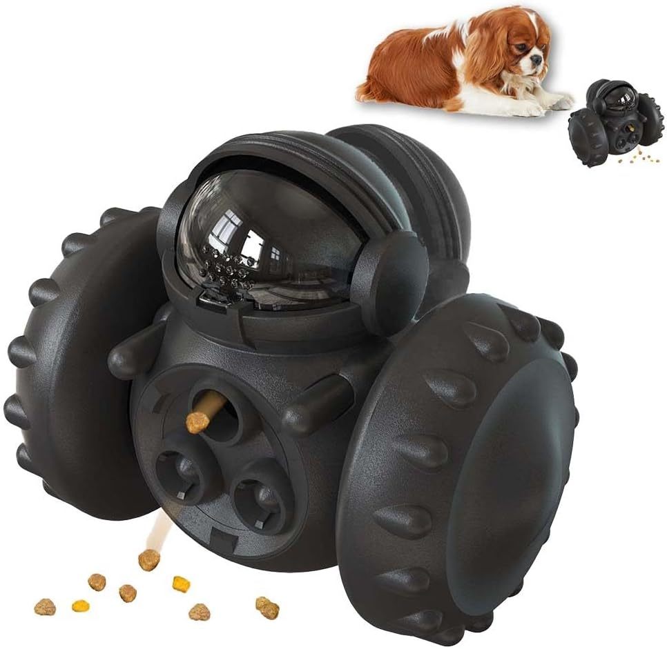 HKM-854419 Interactive Dog Treat Dispenser Toy for Small Dogs and Cats – Slow Feeder, Puzzle Design for IQ Training, Durable and Engaging