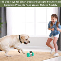 HKM-854419 Interactive Dog Treat Dispenser Toy for Small Dogs and Cats – Slow Feeder, Puzzle Design for IQ Training, Durable and Engaging