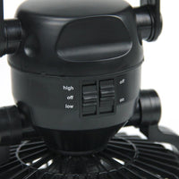 HKM-840595 Multifunctional 18LED Rechargeable Camping Fan and Light