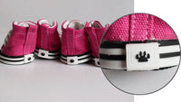 HKM-206355 Denim Canvas Dog Shoes - Waterproof, Non-Slip, Breathable & Comfortable Sports Footwear for Dogs