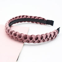 HKM-686355 Korean Fabric Headband in Solid Colors with Simple Dough-Twist Design