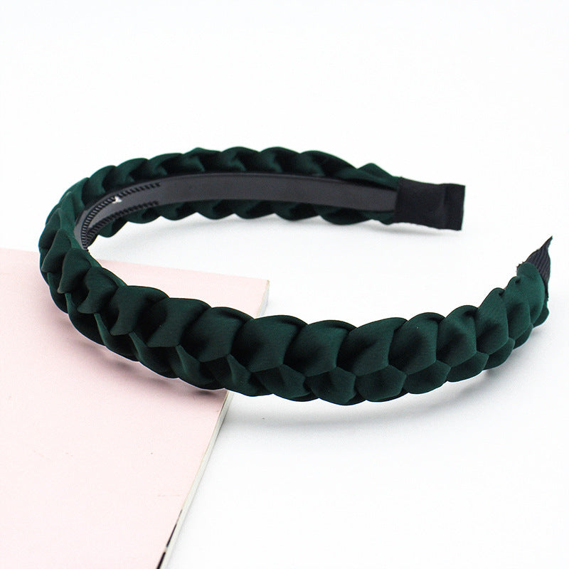 HKM-686355 Korean Fabric Headband in Solid Colors with Simple Dough-Twist Design