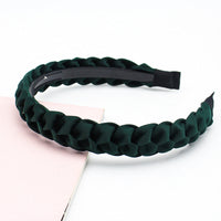 HKM-686355 Korean Fabric Headband in Solid Colors with Simple Dough-Twist Design
