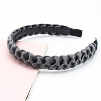 HKM-686355 Korean Fabric Headband in Solid Colors with Simple Dough-Twist Design