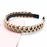 HKM-686355 Korean Fabric Headband in Solid Colors with Simple Dough-Twist Design