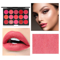 HKM-572883 15-Color Lipstick and Lip Gloss Makeup Palette for Moisturizing Color Variety