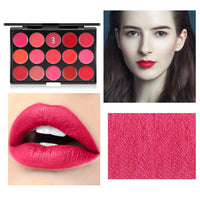 HKM-572883 15-Color Lipstick and Lip Gloss Makeup Palette for Moisturizing Color Variety