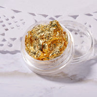 HKM-497555 Ultra-Thin Gold and Silver Nail Art Stickers for Elegant Nail Decorations