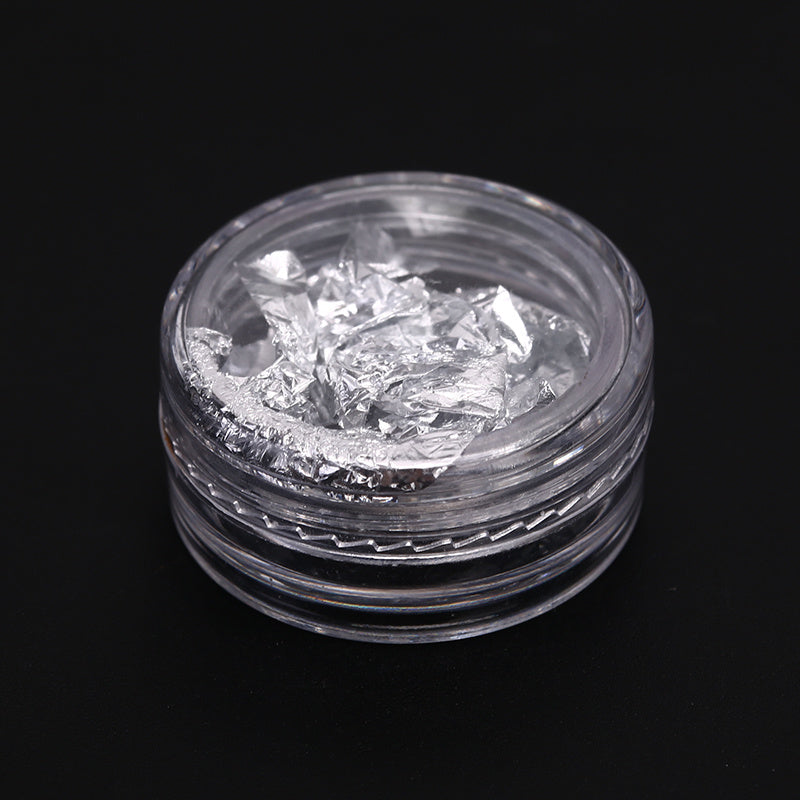 HKM-497555 Ultra-Thin Gold and Silver Nail Art Stickers for Elegant Nail Decorations