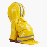HKM-400659 Reflective Hooded Raincoat for Pets - PU Material in Multiple Colors