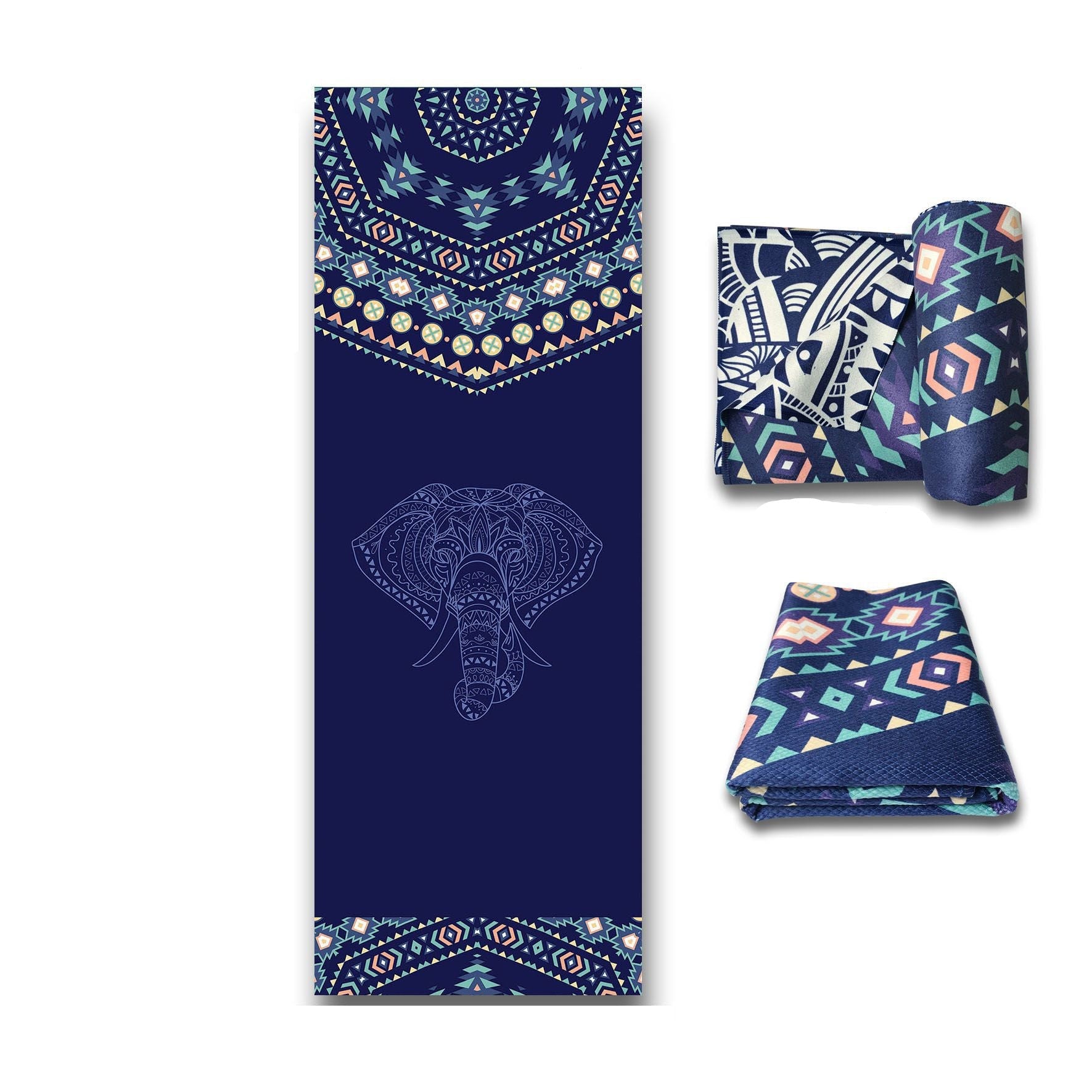 HKM-624723 Portable Non-Slip Travel Fitness Dance Towel and Yoga Mat