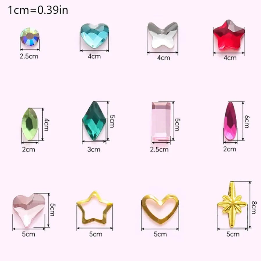 JMT-118026 Tooth Gem Kit with Elegant Gold Gems for Dazzling Smile Creations