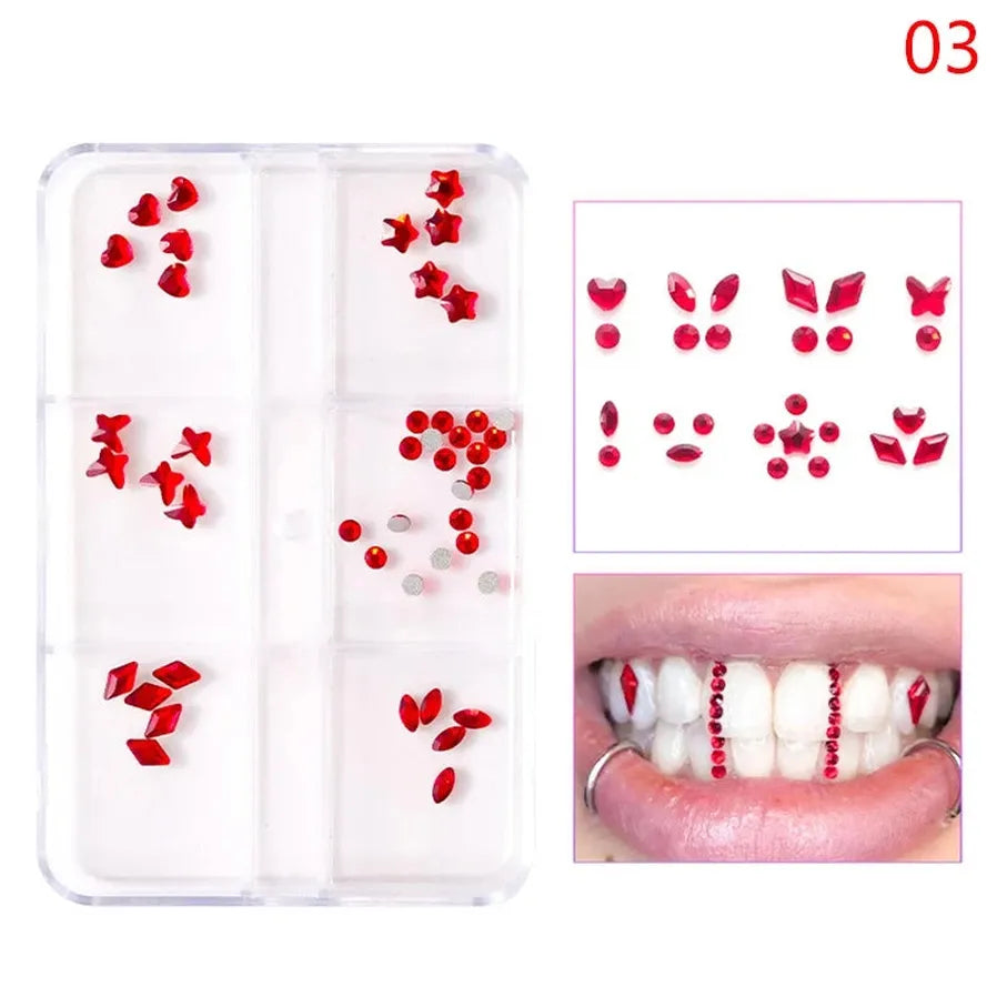 JMT-118026 Tooth Gem Kit with Elegant Gold Gems for Dazzling Smile Creations