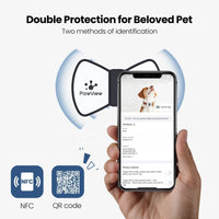 HKM-767507 Smart QR Code Pet Tag with Silicone Bowknot Design for Puppy and Cat Safety