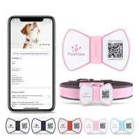 HKM-767507 Smart QR Code Pet Tag with Silicone Bowknot Design for Puppy and Cat Safety