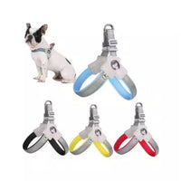 HKM-566227 Adjustable Yellow Pet Harness with Leash for Dogs and Cats - Reflective, Comfortable, No-Pull Design