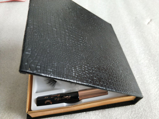 HKM-157267 Magnetic Liquid Eyeliner & Handmade False Eyelashes Set