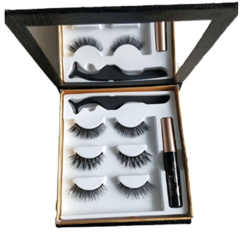 HKM-157267 Magnetic Liquid Eyeliner & Handmade False Eyelashes Set