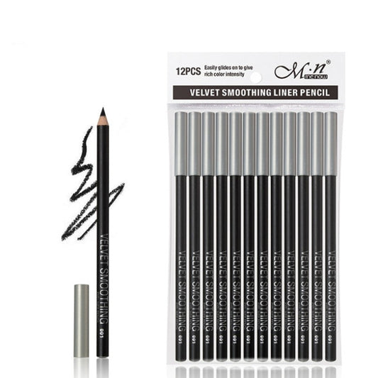 HKM-257555 Matte White & Black Silkworm Eyeliner Set for Smooth Application