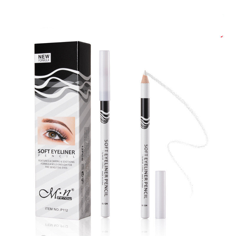 HKM-257555 Matte White & Black Silkworm Eyeliner Set for Smooth Application