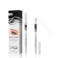 HKM-257555 Matte White & Black Silkworm Eyeliner Set for Smooth Application