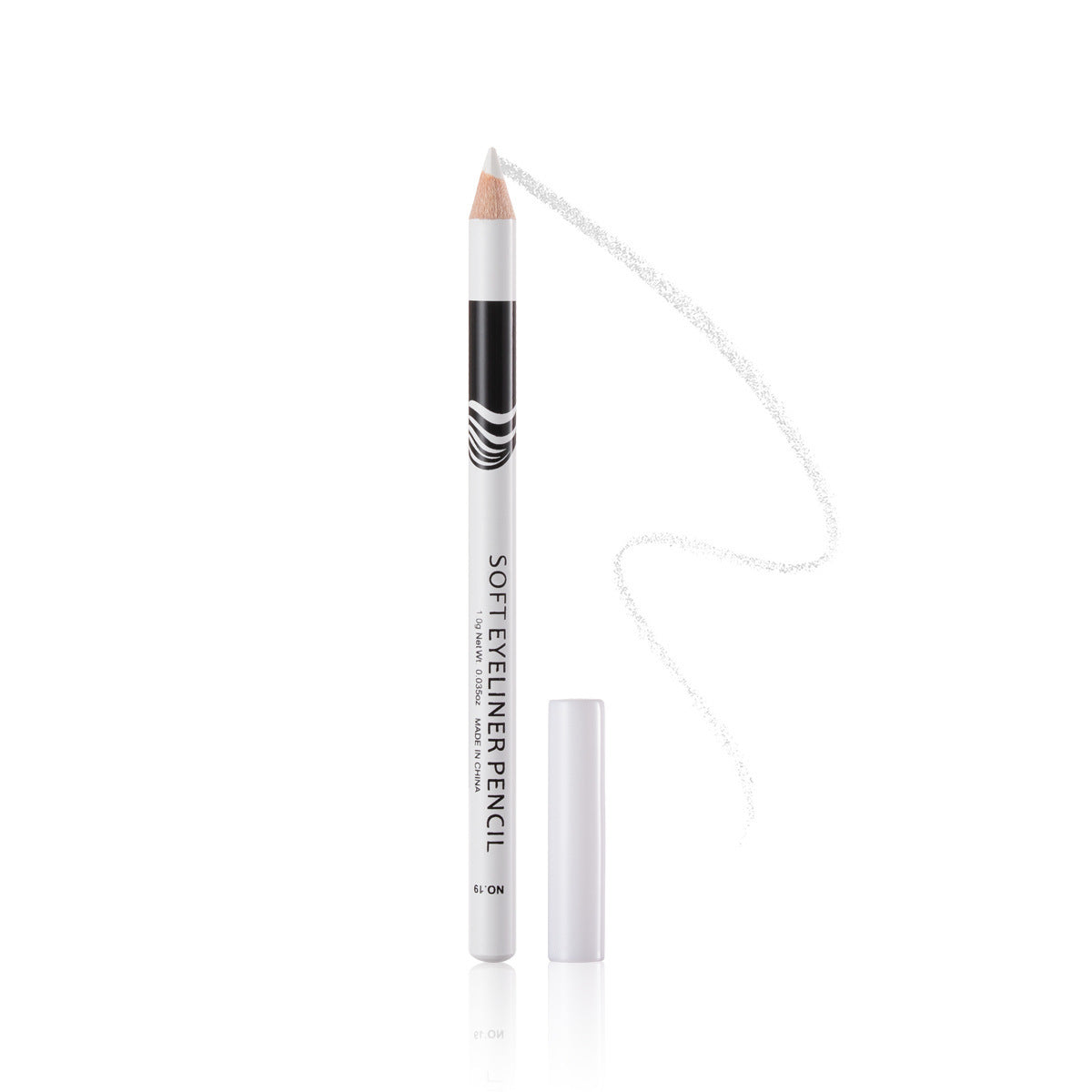 HKM-257555 Matte White & Black Silkworm Eyeliner Set for Smooth Application