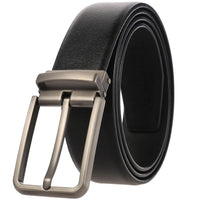 HKM-639059 Adjustable Alloy Pin Buckle Perforated Belt - Model LY35-21746-4