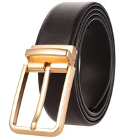 HKM-639059 Adjustable Alloy Pin Buckle Perforated Belt - Model LY35-21746-4