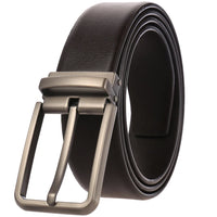 HKM-639059 Adjustable Alloy Pin Buckle Perforated Belt - Model LY35-21746-4