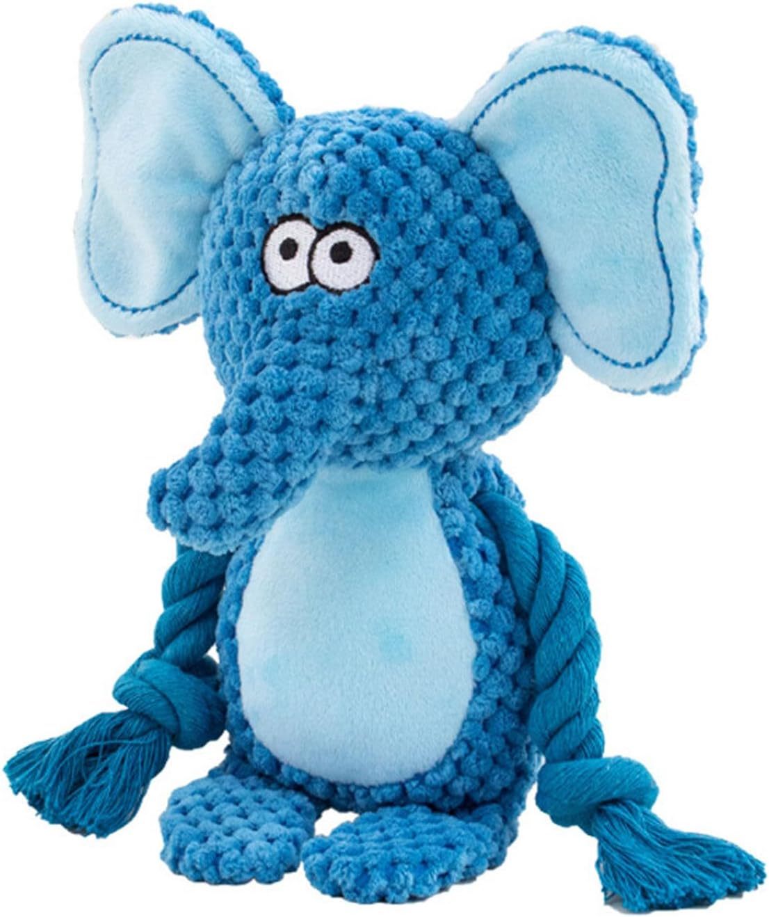 HKM-847507 Interactive Squeaky Plush Dog Toy with Crinkle Paper and Cotton Rope for Small to Medium Dogs