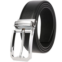 HKM-146387 Genuine Cowhide Leather Pin Buckle Belt for Men – Model LY35-3557-3