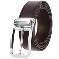 HKM-146387 Genuine Cowhide Leather Pin Buckle Belt for Men – Model LY35-3557-3