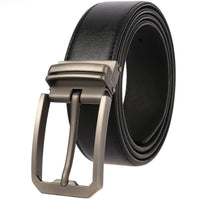 HKM-146387 Genuine Cowhide Leather Pin Buckle Belt for Men – Model LY35-3557-3