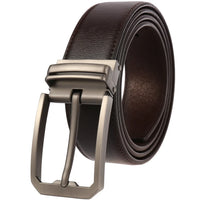 HKM-146387 Genuine Cowhide Leather Pin Buckle Belt for Men – Model LY35-3557-3