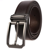 HKM-146387 Genuine Cowhide Leather Pin Buckle Belt for Men – Model LY35-3557-3