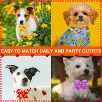 HKM-302995 Pet Love Candy Color Diamond Bow Tie for Pets - Polyester Spring & Autumn Accessory