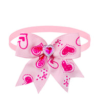 HKM-302995 Pet Love Candy Color Diamond Bow Tie for Pets - Polyester Spring & Autumn Accessory