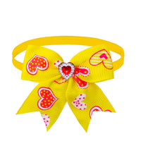 HKM-302995 Pet Love Candy Color Diamond Bow Tie for Pets - Polyester Spring & Autumn Accessory