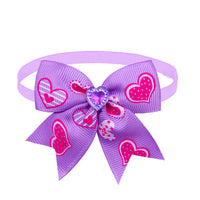 HKM-302995 Pet Love Candy Color Diamond Bow Tie for Pets - Polyester Spring & Autumn Accessory